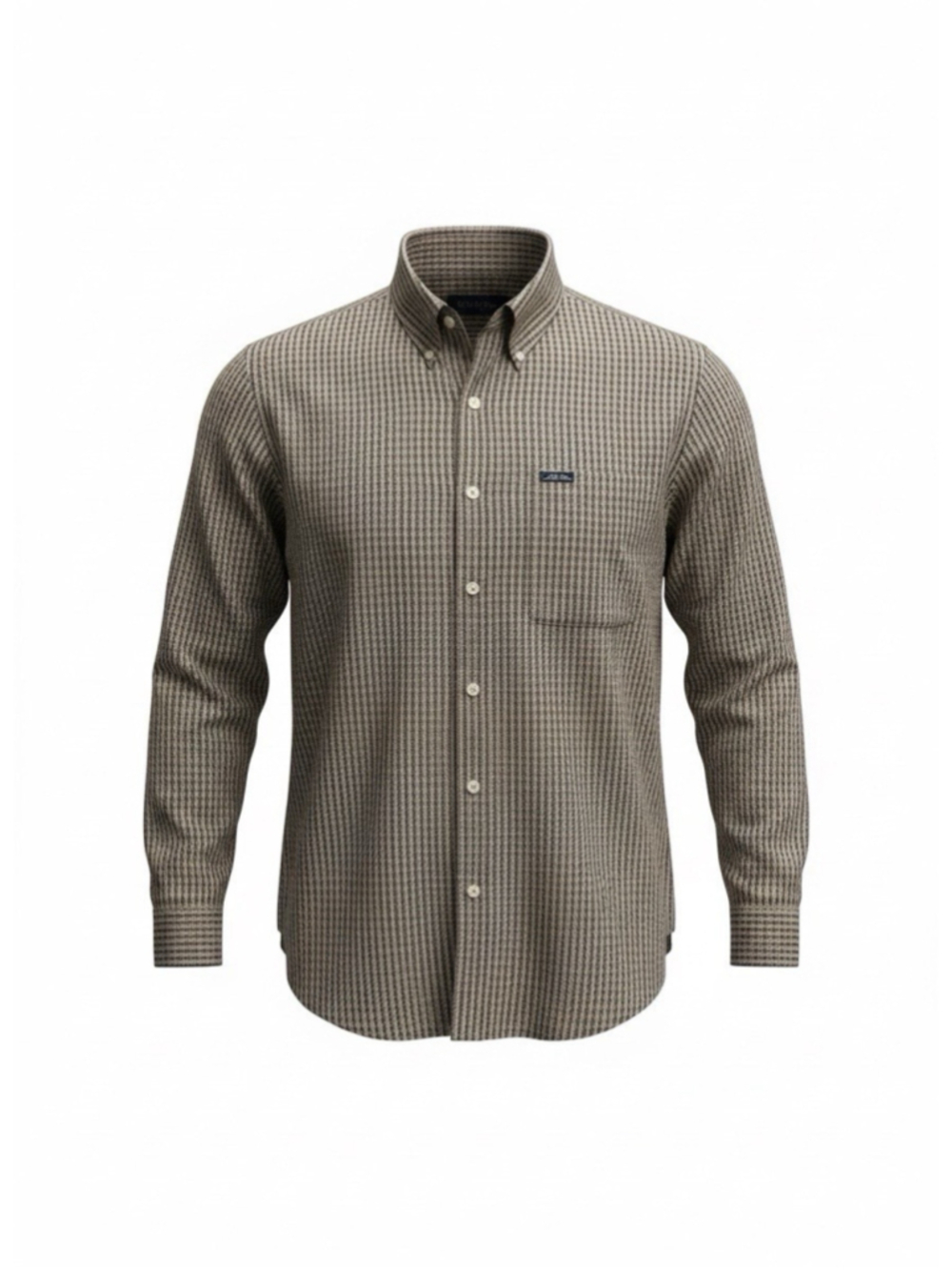 Chaps by Ralph Lauren Men’s Large Brown Check Button Down Shirt Long Sleevel